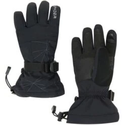 Spyder Boys Overweb Ski Glove -Ski Sales Shop 197046 spyn overweb glv black l