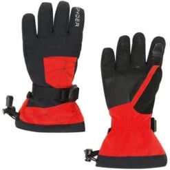 Spyder Boys Overweb Ski Glove -Ski Sales Shop 197046 spyn overweb glv volcano l