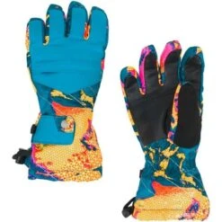 Spyder Girls Synthesis Ski Glove -Ski Sales Shop 197056 spyn syn glv glacier print l