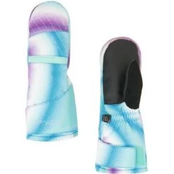 Spyder Toddler Girls Cubby Ski Mitten -Ski Sales Shop 197066 spyn bitsy cubby mitt magic eyes print v l