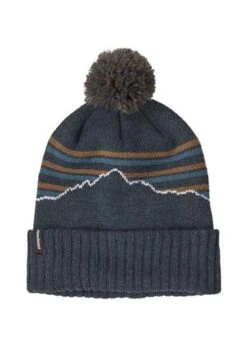 Patagonia Powder Town Beanie -Ski Sales Shop 2122 patagonia powdertownbeanie fitzroystripeknitsmolderblue