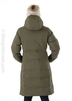 Patagonia Women's Jackson Glacier Parka -Ski Sales Shop fw2021 patagonia womensjacksonglacierparka basingreen modelb