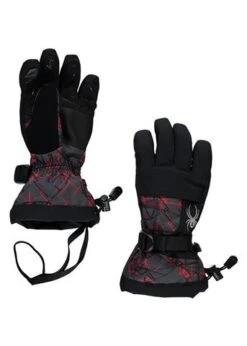 Spyder Boys Overweb Ski Glove -Ski Sales Shop fw2021 spyder boysoverwebglove networkprint