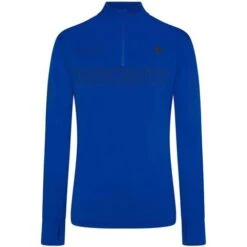 Descente Men's 1/4 Zip T-Neck Shirt -Ski Sales Shop fw22 descente tneckshirt blue