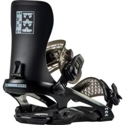 Rome Snowboards Men's 390 Boss Snowboard Binding -Ski Sales Shop fw23 2223 rome bdg 390boss blk main