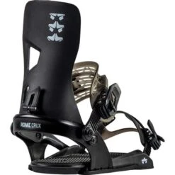 Rome Snowboards Men's Crux Snowboard Binding -Ski Sales Shop fw23 2223 rome bdg crux blk main