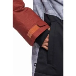 686 Men's GEO Insulated Jacket -Ski Sales Shop fw23 686 mensgeoinsulatedjacket brickredcolorblock 12