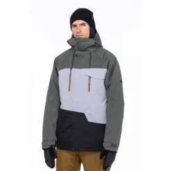 686 Men's GEO Insulated Jacket -Ski Sales Shop fw23 686 mensgeoinsulatedjacket goblingreencolorblock 1