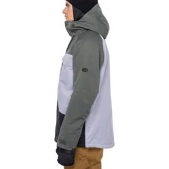 686 Men's GEO Insulated Jacket -Ski Sales Shop fw23 686 mensgeoinsulatedjacket goblingreencolorblock 3