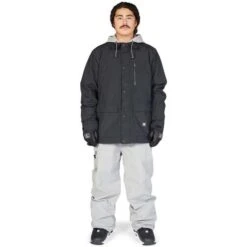 DC Shoes Men's Bandwidth Jacket -Ski Sales Shop fw23 dc mensbandwidthjacket black 5