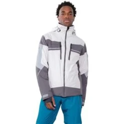 Obermeyer Men's Charger Jacket -Ski Sales Shop fw23 obermeyer menschargerjacket fog 1