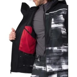 Obermeyer Men's Kodiak Jacket -Ski Sales Shop fw23 obermeyer menskodiakjacket blackout 3