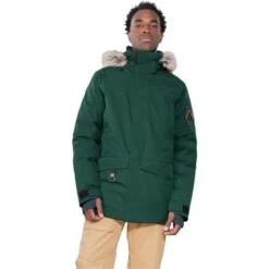 Obermeyer Men's Ridgeline Jkt W/ Faux Fur -Ski Sales Shop fw23 obermeyer mensridgelinejacketwithfauxfur nightops 1