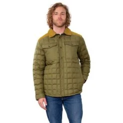 Obermeyer Men's Wilder Down Shirt -Ski Sales Shop fw23 obermeyer menswilderdownshirt tundra