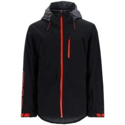 Spyder Men's Anthem GTX Insulated Jacket -Ski Sales Shop fw23 spyder mensanthemgtxinsulatedjacket blackvolcano 4