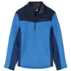 Spyder Men's Encore Half Zip Fleece Jacket -Ski Sales Shop fw23 spyder mensencorehalfzipfleecejacket collegiate 1