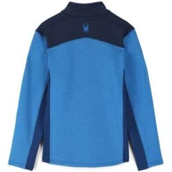 Spyder Men's Encore Half Zip Fleece Jacket -Ski Sales Shop fw23 spyder mensencorehalfzipfleecejacket collegiate 2