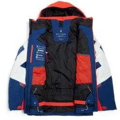 Spyder Men's Leader Jacket -Ski Sales Shop fw23 spyder mensleadergtxjacket abyssvolcano 5