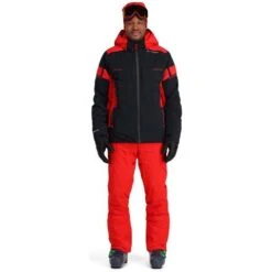 Spyder Men's Monterosa GTX Jacket -Ski Sales Shop fw23 spyder mensmonterosagtxjacket blackvolcano 3
