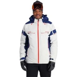 Spyder Men's Monterosa GTX Jacket -Ski Sales Shop fw23 spyder mensmonterosagtxjacket glacierabyss 1
