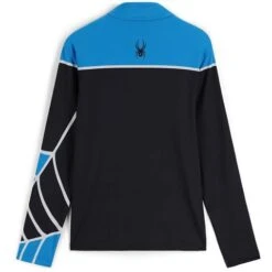 Spyder Men's Spirit Of '78 Zip T-Neck -Ski Sales Shop fw23 spyder mensspiritof78ziptneck collegiateblack 2