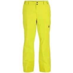 Spyder Men's Traction Pant -Ski Sales Shop fw23 spyder menstractionpant citron 4