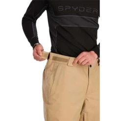 Spyder Men's Traction Pant -Ski Sales Shop fw23 spyder menstractionpant tannin 5