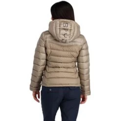 Spyder Women's Timeless Hoodie Down Jacket -Ski Sales Shop fw23 spyder womenstimelesshoodiedownjacket cashmere 2