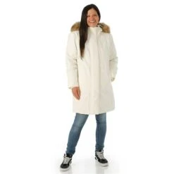 The North Face Women's Arctic Parka -Ski Sales Shop fw23 tnf womensarcticparka white model2